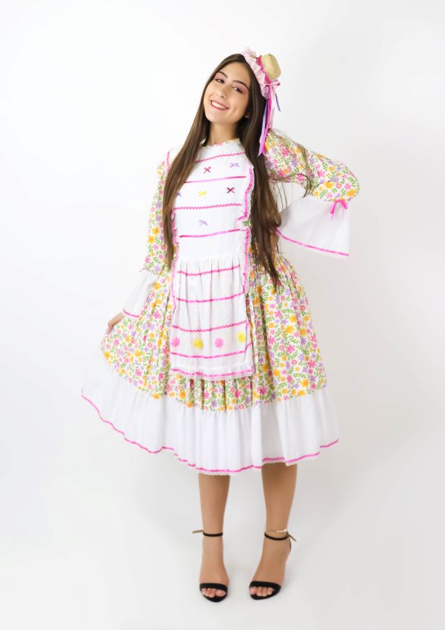 Festa Junina Vestido avental florista